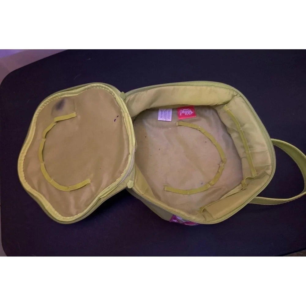 Vintage Y2K 2003 Polly Pocket Textured Graphic Zippered Carrying Case‎ Purse Bag
